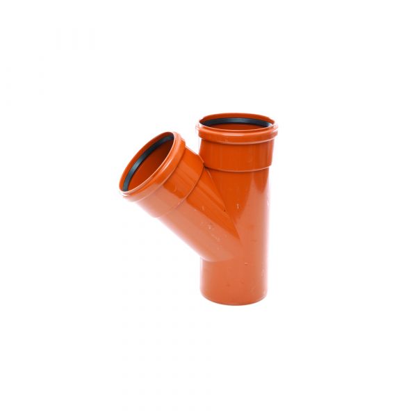 45-Degree-Drainage-Junction-110mm-Double-Socket