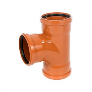 90 Degree Drainage Equal Junction 110mm Triple Socket