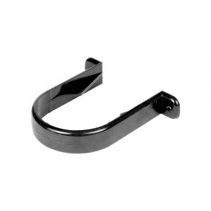 Round Downpipe Bracket Black 68mm