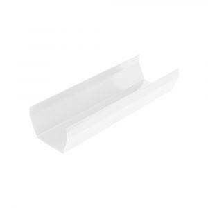 Squareline Gutter White 4m 112mm