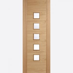 Oak Carini Glazed 5L Door